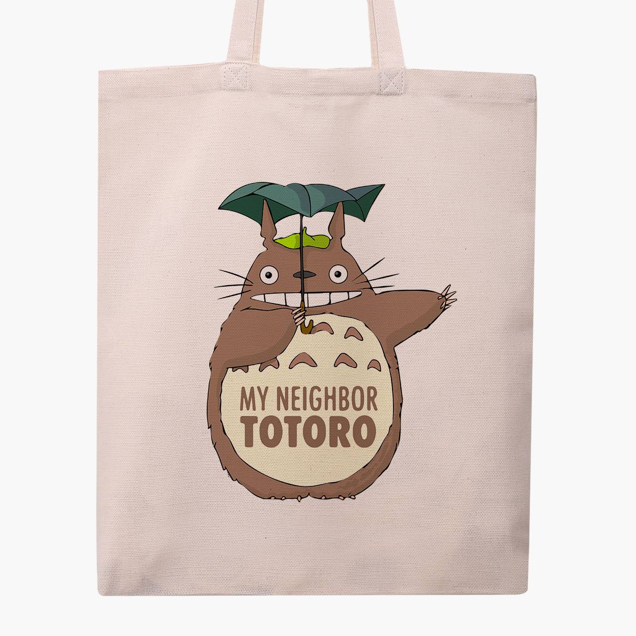 

Эко сумка шоппер Мой сосед Тоторо (My Neighbor Totoro) (9227-2656) 41x35 см Бежевый