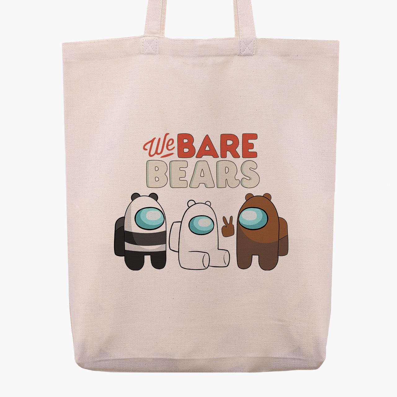 

Эко сумка шоппер Вся правда о медведях (We Bare Bears) (9227-2668) 41x35x8.5 см Бежевый