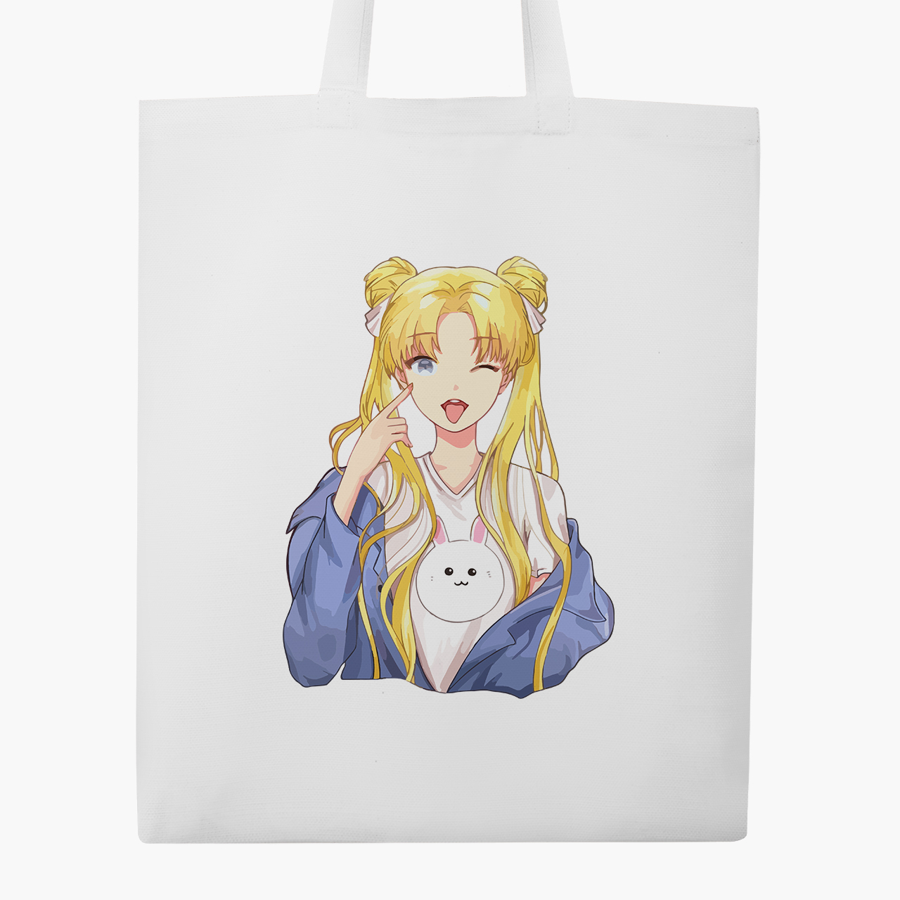 

Эко сумка шоппер Сейлор Мун (Sailor Moon) (9227-2925) 41x35 см Белый