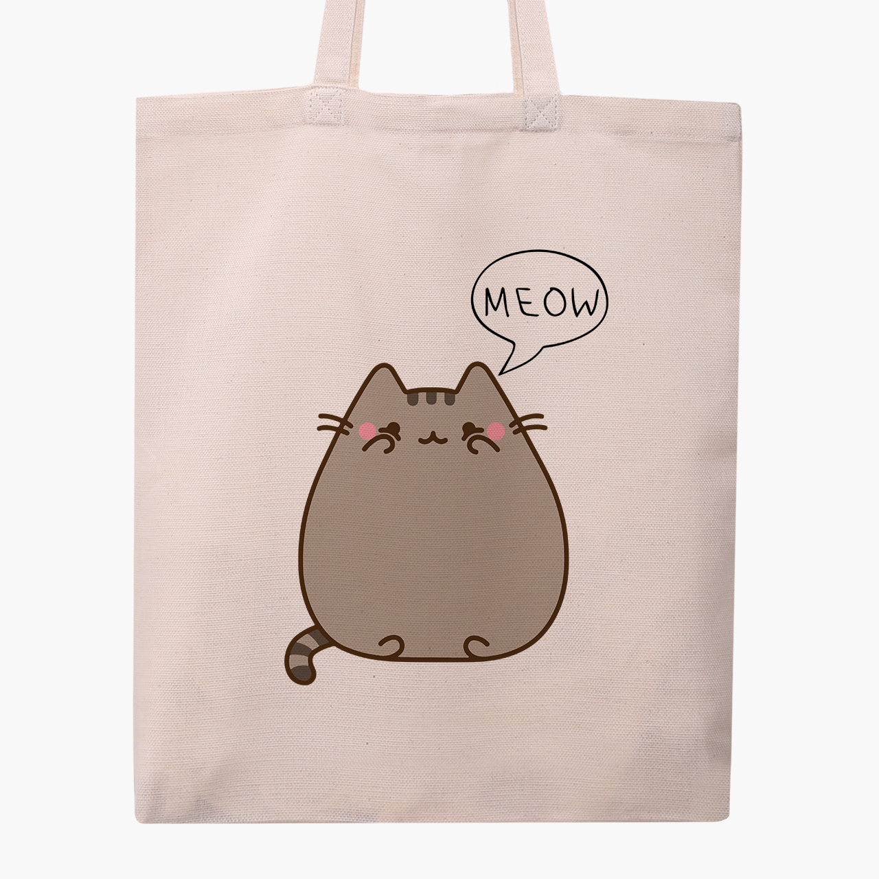 

Эко сумка шоппер Pusheen Cat (9227-2853) 41x35 см Бежевый