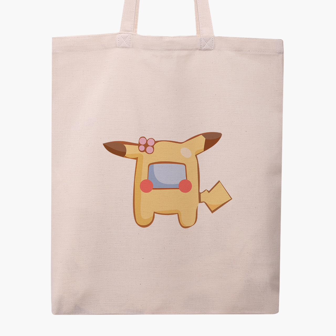 

Эко сумка шоппер Амонг Ас Покемон Пикачу (Among Us Pokemon Pikachu) (9227-2419) 41x35 см Бежевый