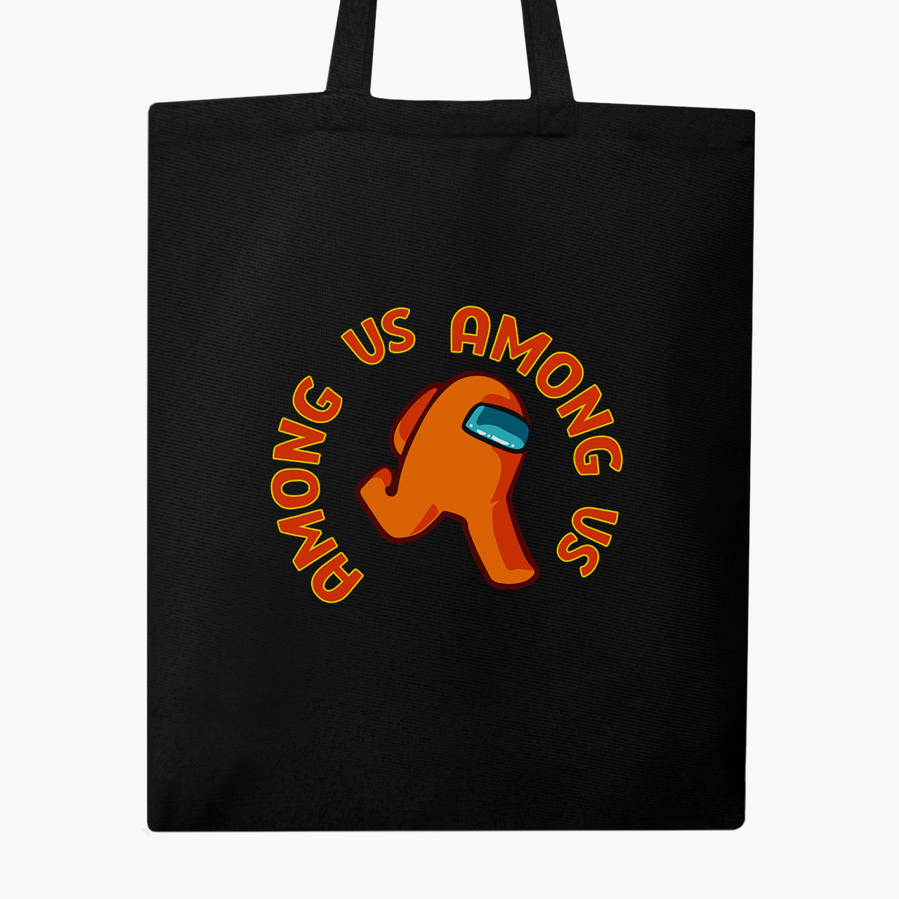 

Эко сумка шоппер Амонг Ас Оранжевый (Among Us Orange) (9227-2408) 41x35 см Черный