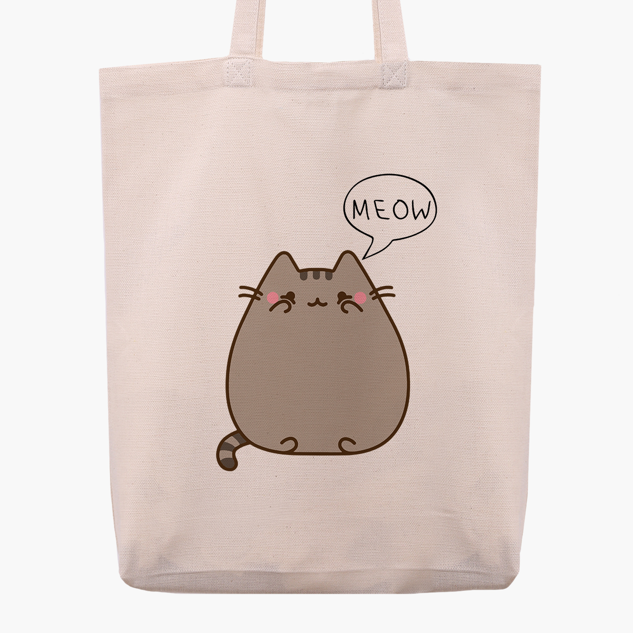 

Эко сумка шоппер Pusheen Cat (9227-2853) 41x35x8.5 см Бежевый