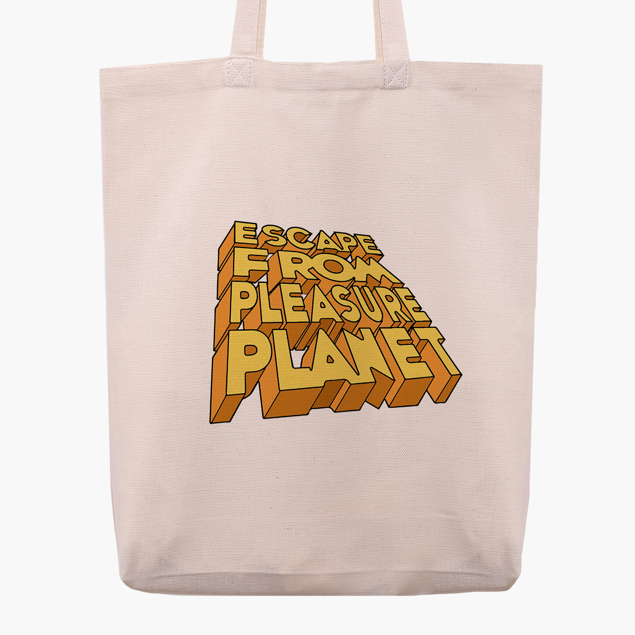 

Эко сумка шоппер Escape from pleasure planet (9227-2856) 41x35x8.5 см Бежевый