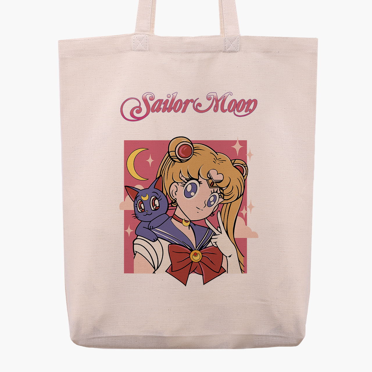 

Эко сумка шоппер Сейлор Мун (Sailor Moon) (9227-2659) 41x35x8.5 см Бежевый