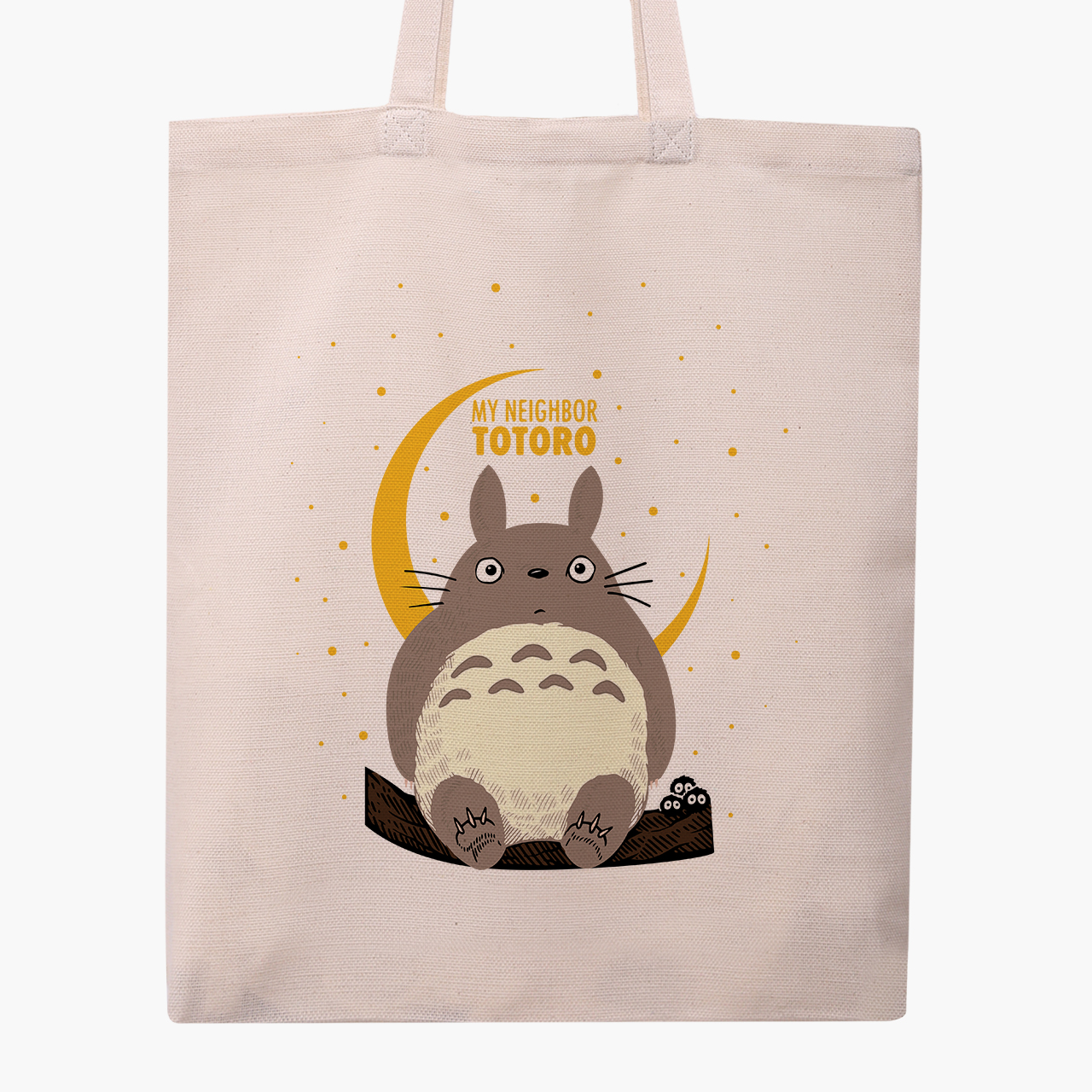 

Эко сумка шоппер Мой сосед Тоторо (My Neighbor Totoro) (9227-2657) 41x35 см Бежевый