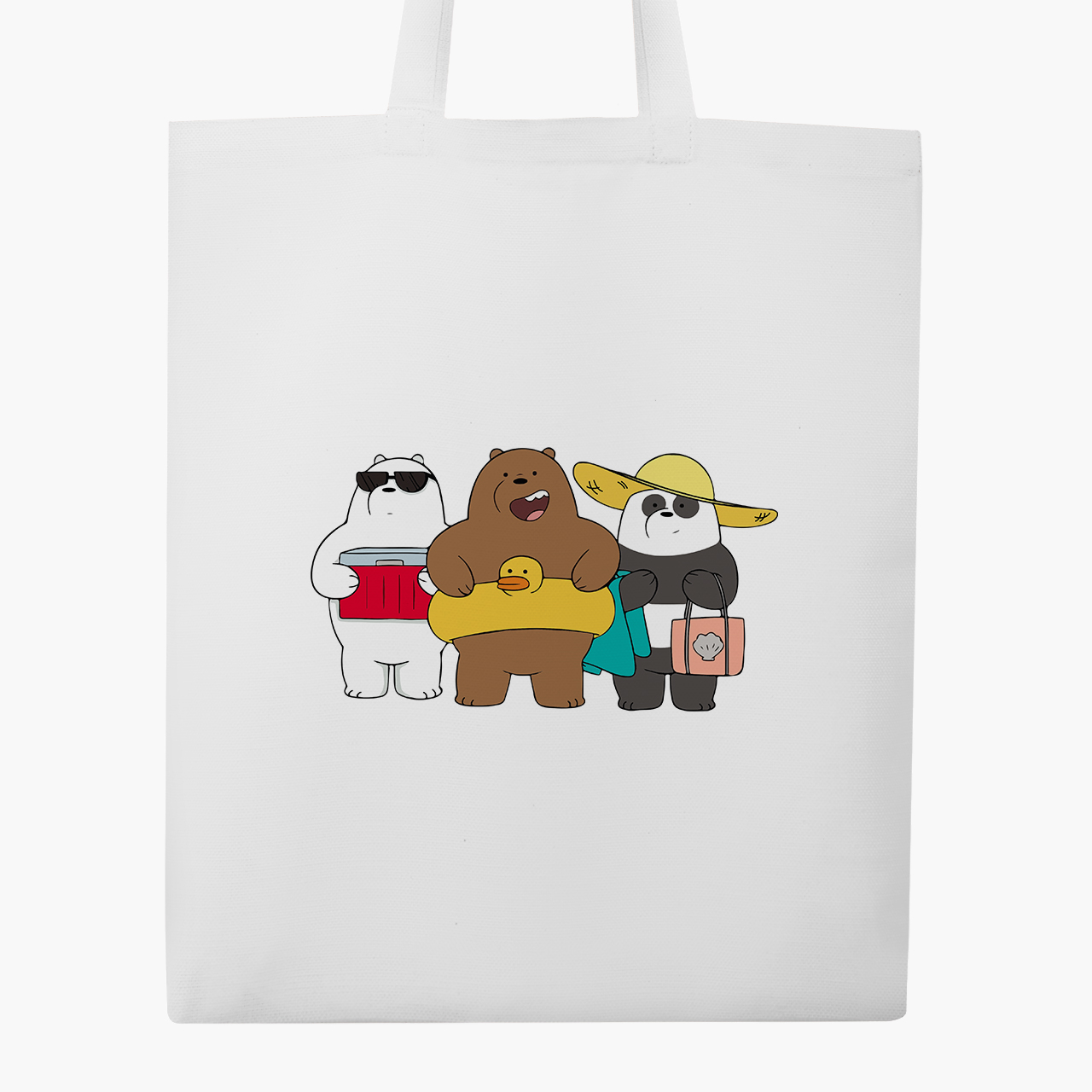 

Эко сумка шоппер Вся правда о медведях (We Bare Bears) (9227-2893) 41x35 см Белый