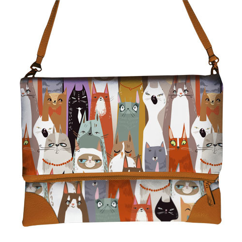 

Сумка на плечо женская Pretty Коты Presentville 26х39 см 000171166