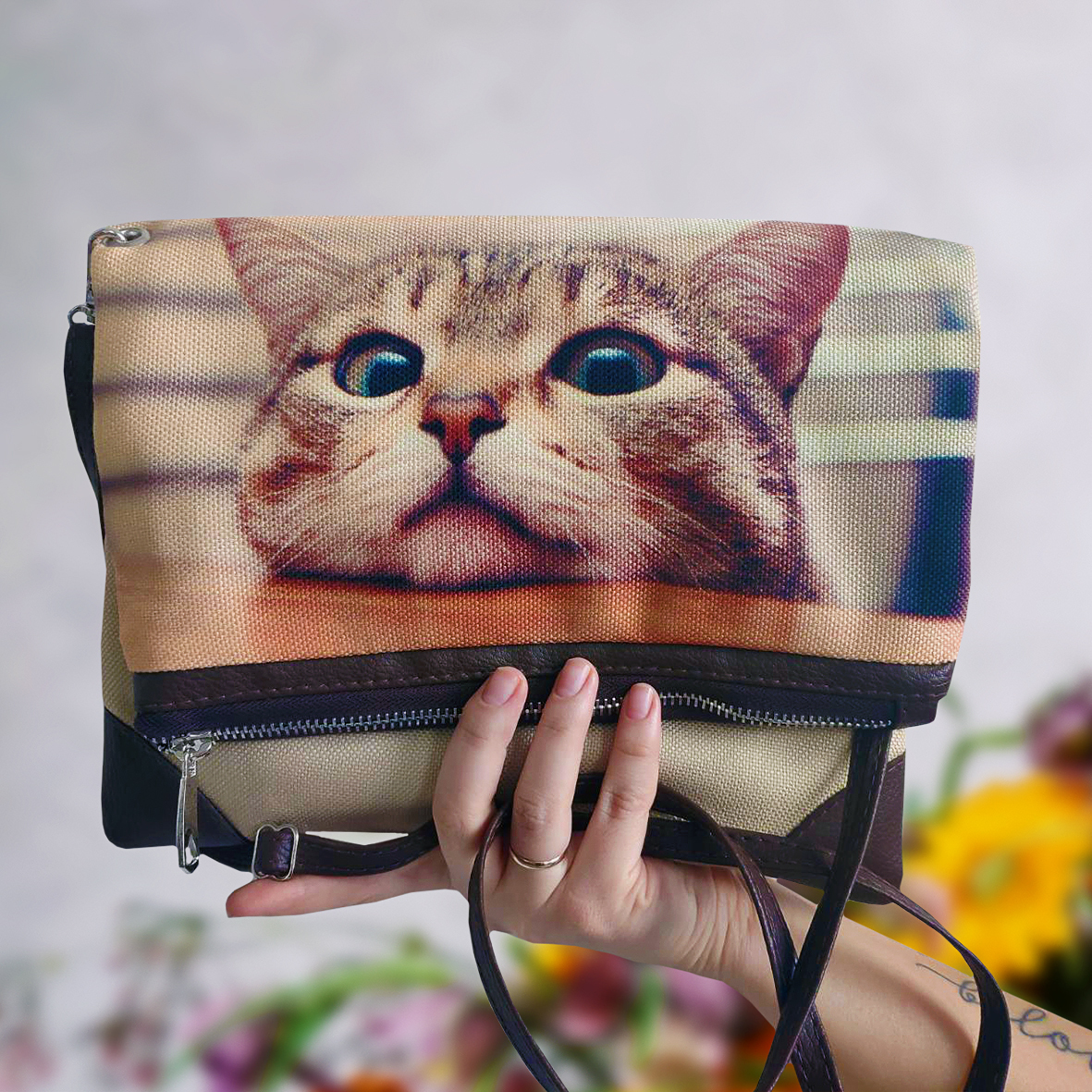 

Сумка на плечо женская Pretty Кот Presentville 26х39 см 000171169