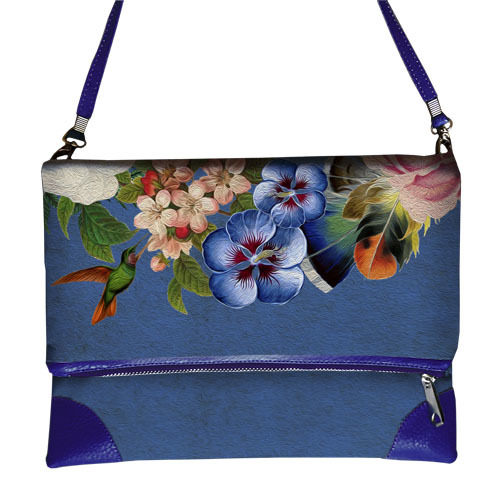 

Сумка на плечо женская Pretty Цветы и колибри Presentville 26х39 см 000171142