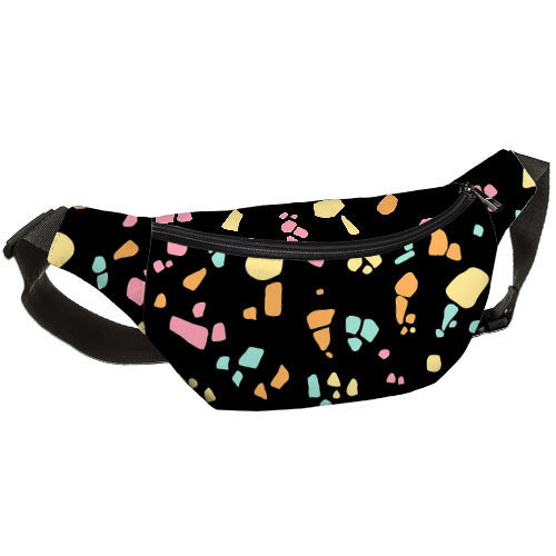 

Сумка бананка BUMBAG Мозаика черная Presentville 27х16 см 000174076