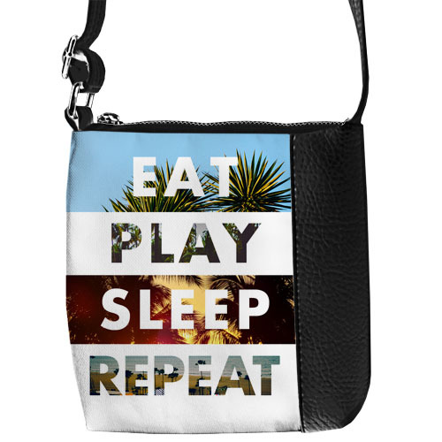 

Сумка детская Little prince/princess Eat play sleep repeat Presentville 18х18 см 000175461