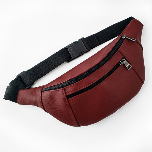 

Сумка на пояс, бананка BUMBAG (экокожа), цвет бордовый Presentville 27х16 см 000173186