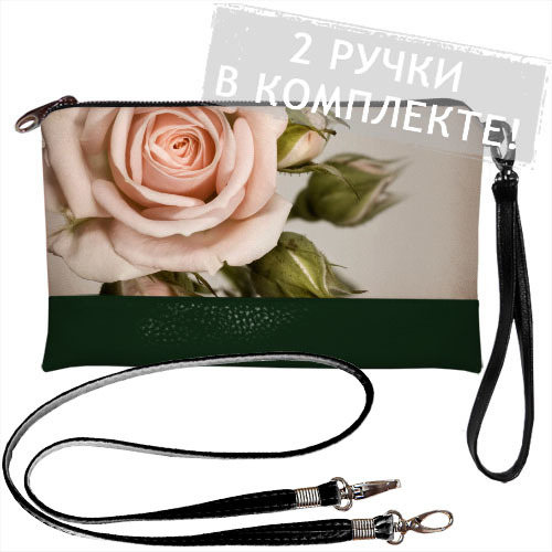 

Клатч через плечо Кремовая роза Presentville 25х15 см 000174949