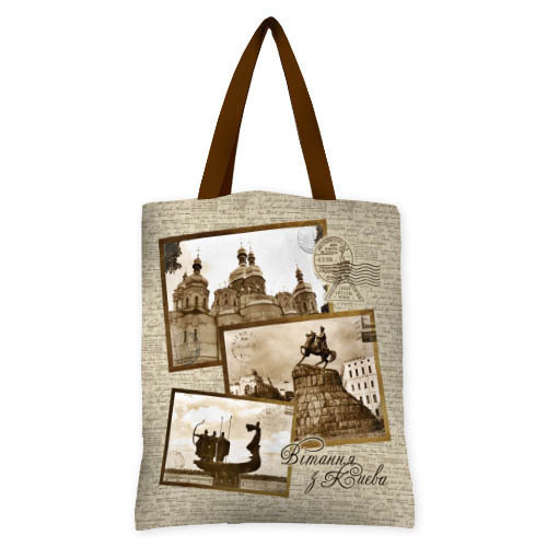 

Сумка женская тканевая Original Вітання з Києва Presentville 40x45 см 000173616
