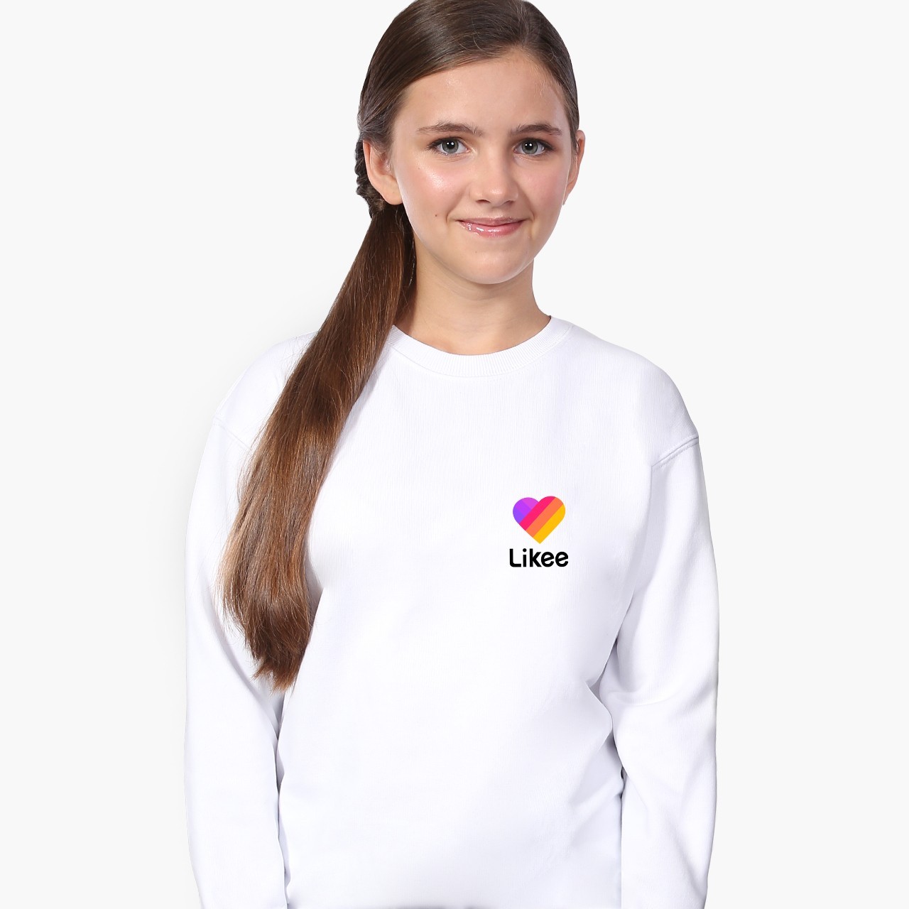 

Свитшот для девочек Лайк (Likee) (9509-1035) 122-128 см Белый