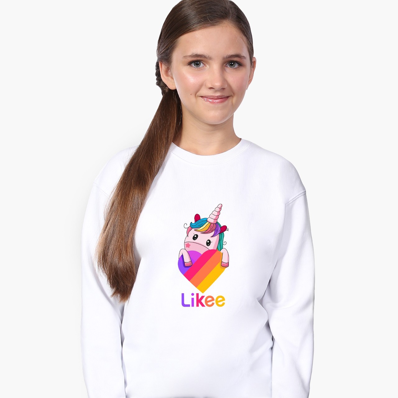 

Свитшот для девочек Лайк Единорог (Likee Unicorn) (9509-1597) 158-164 см Белый