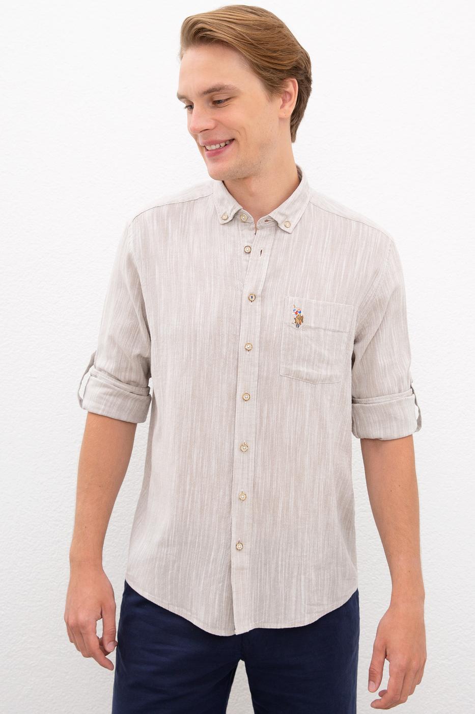 

Рубашка мужская U.. Polo Assn. Бежевый  (976407 VR011, Рубашка мужская U.S. Polo Assn. Бежевый S (976407 VR011)