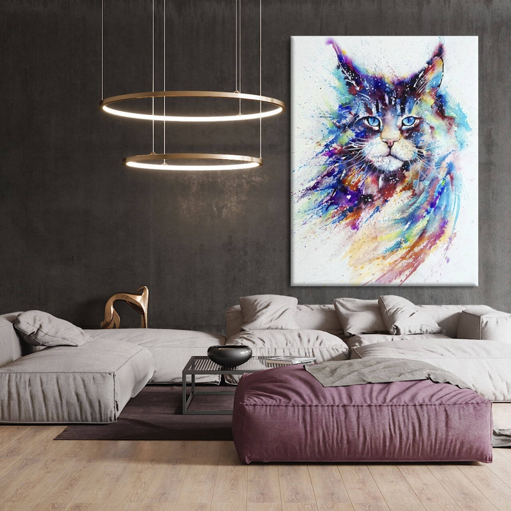 

Картина на холсте Животные Watercolor maine coon 45х60 см.