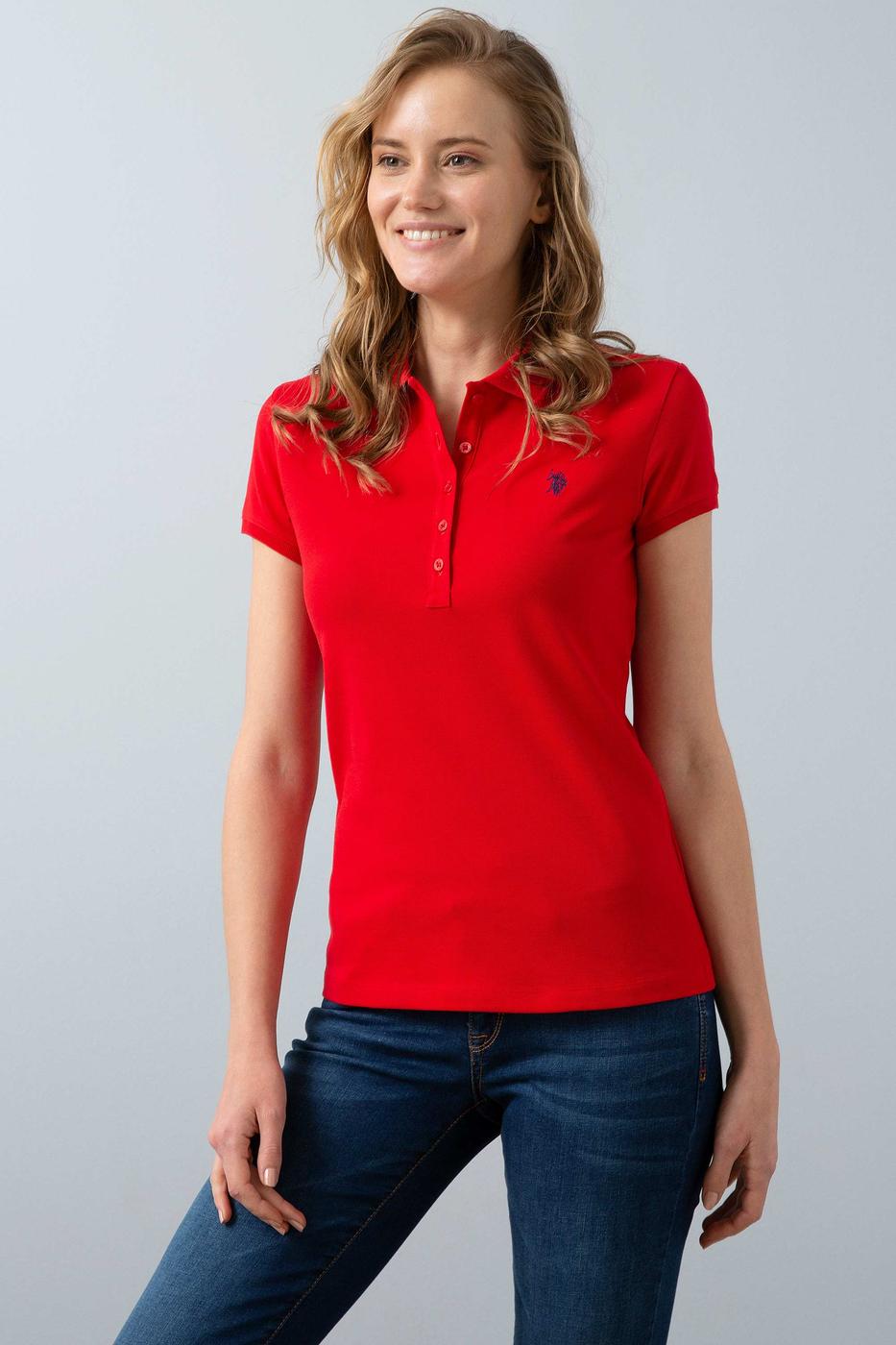 

Поло женское U.S. Polo Assn. Красный  (746461 VR030, Поло женское U.S. Polo Assn. Красный M (746461 VR030)