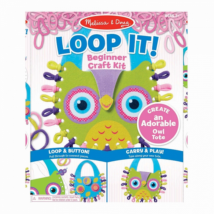 

Набор для начинающих Сделай сумочку-сову Loop It Melissa & Doug