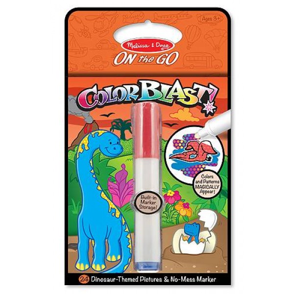 

Волшебная раскраска с маркером Динозавры Dinosaur Colorblast Book Melissa & Doug