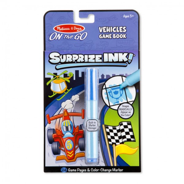 

Волшебная раскраска-сюрприз Автомобили SurprizeINK! Vehicles Melissa & Doug
