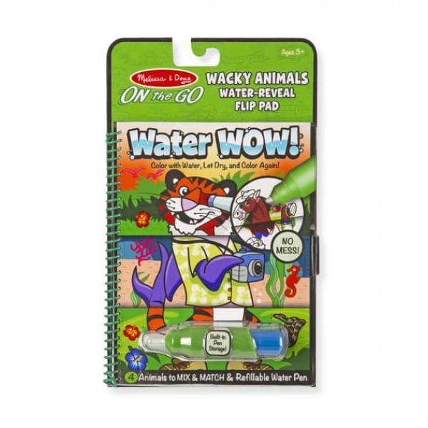 

Волшебная водная раскраска Веселые животные Water WOW! Wacky Animals Melissa & Doug