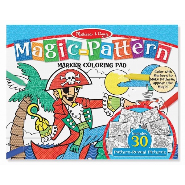 

Магический набор альбом-раскраска Голубой Magic-Patterns Coloring Pad Blue Melissa & Doug