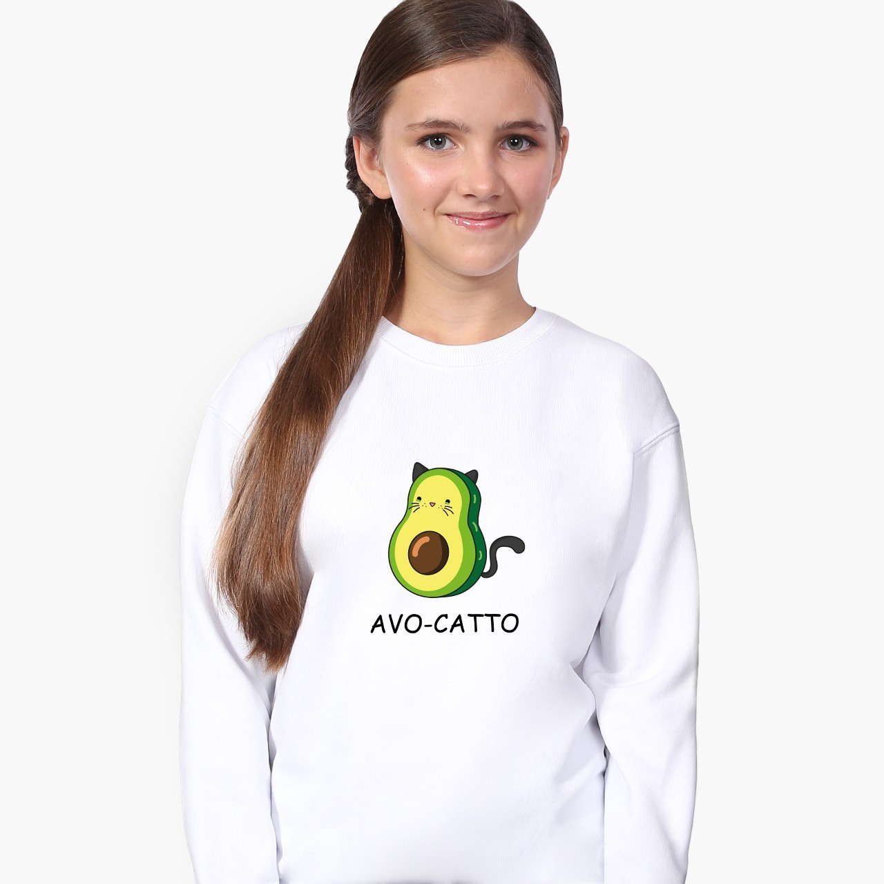 

Свитшот для девочек Аво-Катто (Avo-Catto) (9509-1372) 158-164 см Белый