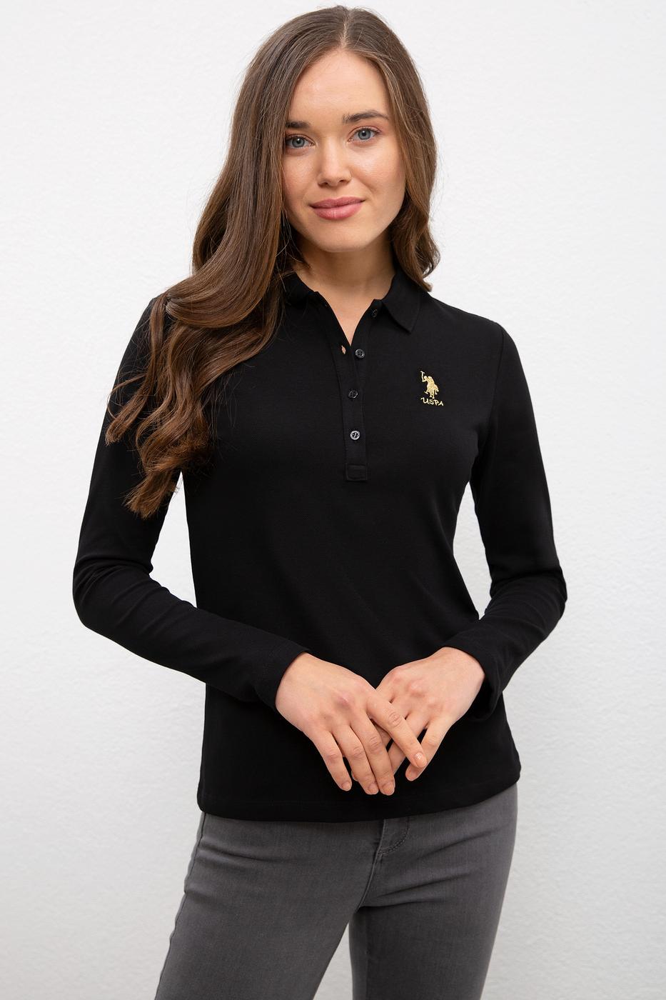 

Поло женское U.S. Polo Assn. Черный  (1071463 VR046, Поло женское U.S. Polo Assn. Черный M (1071463 VR046)