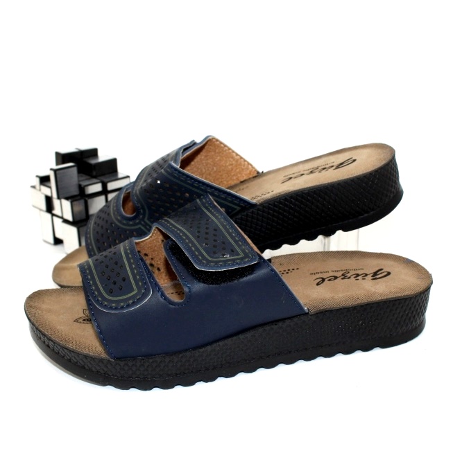 

Женские шлёпанцы Guzel 3804-6 36 22.5см синий