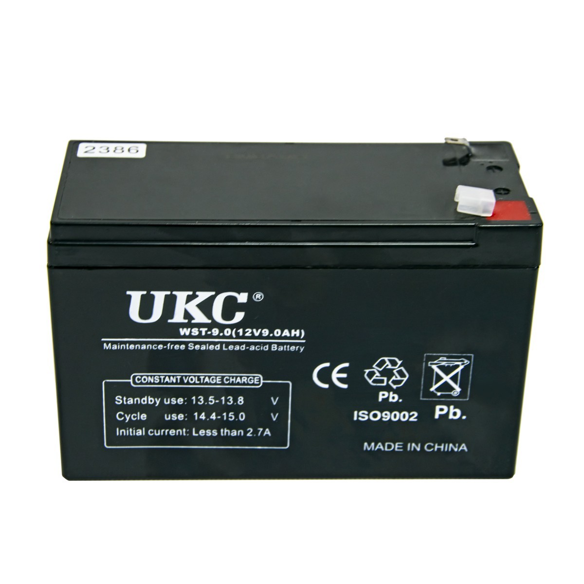 Аккумуляторная батарея AGM Battery UKC WST-9 2.7A 12V 9Ah свинцово ...