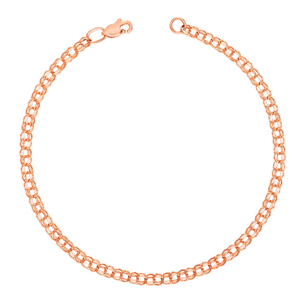

Браслет из красного золота, 2.5mm 000106388 18 размера