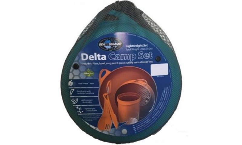 

Набор посуды Sea To Summit DELTA CAMP SET (BOWL, PLATE, MUG, CUTLERY) Pacific Blue