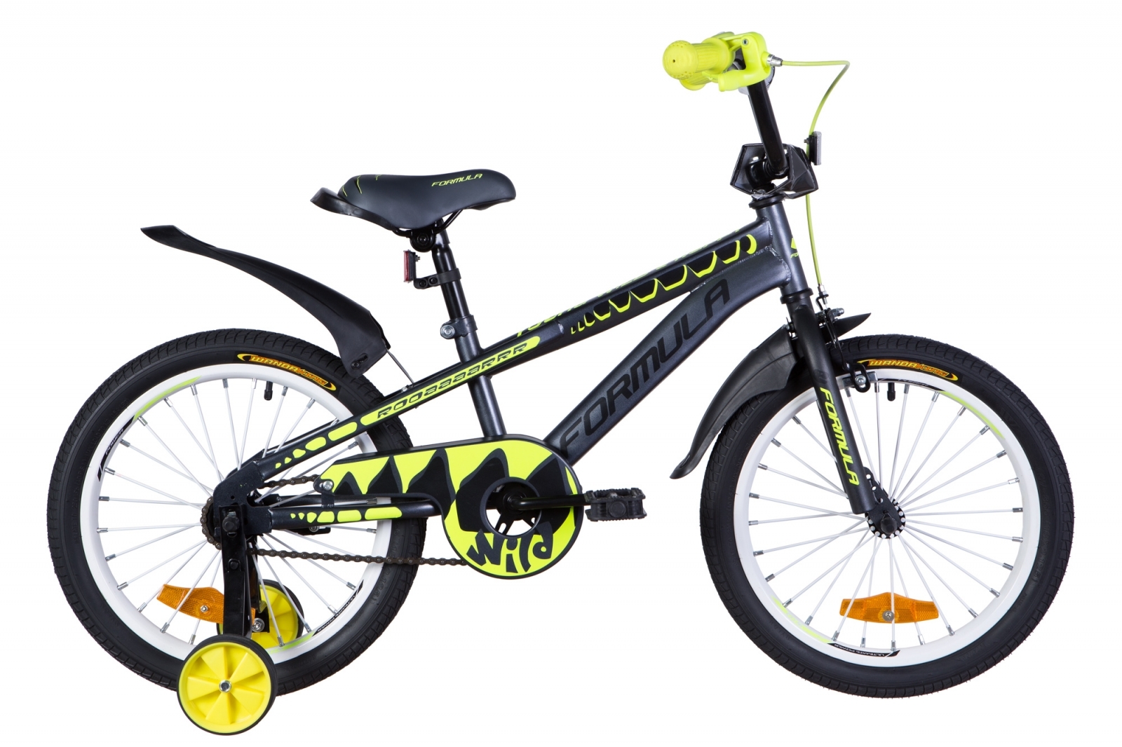 

Велосипед ST 18" FORMULA WILD Vbr, рама 9" темно-серый/желтый (OPS-FRK-18-088)