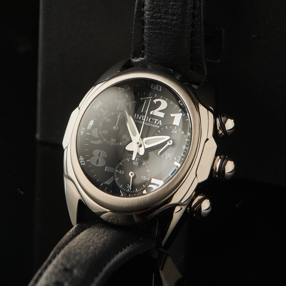 

Мужские часы на кожаном ремешке хронограф Invicta Lupah 31400