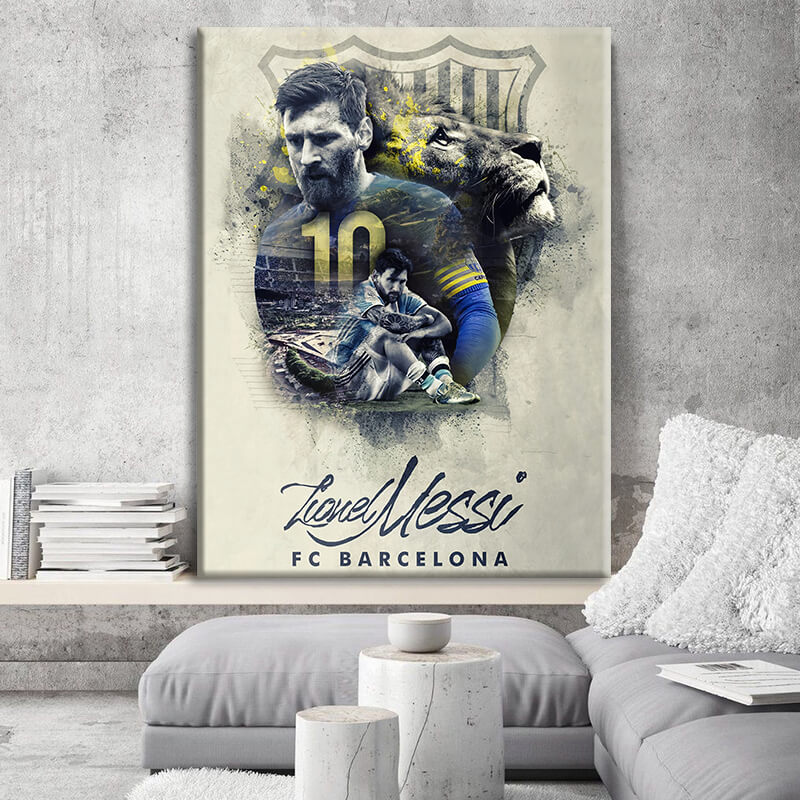 

Картина на холсте Личности Lionel Messi Collage 45х60 см.