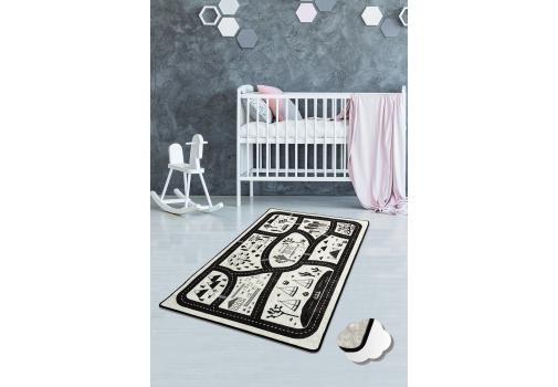 

Коврик в детскую комнату Chilai Home BLACK CITY 100*160