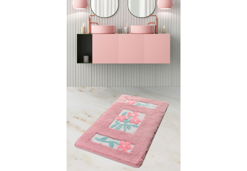 

Коврик для ванной Chilai Home Linda Pembe 60x100