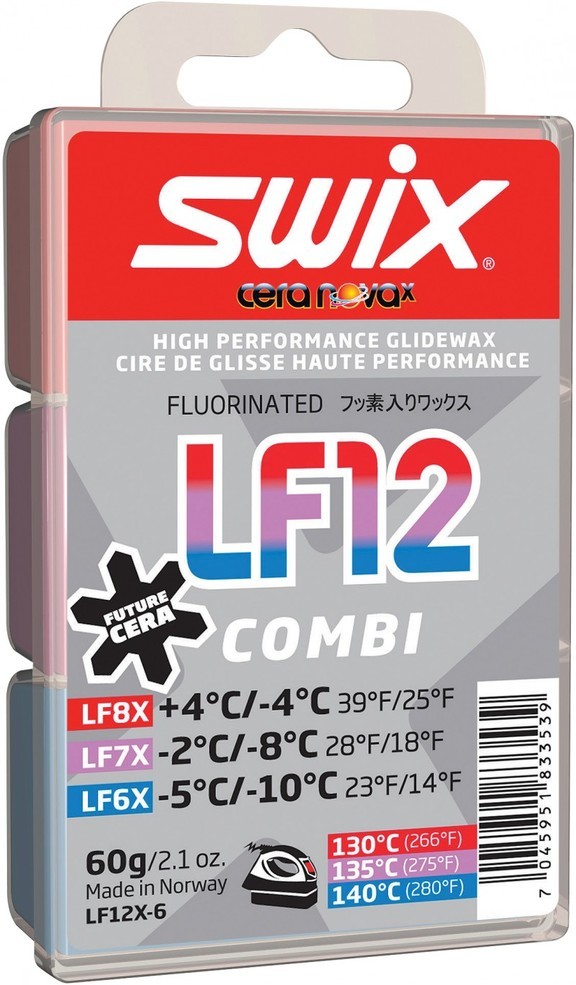 

Низкофтористый парафин Swix, LF12X Combi, 54g