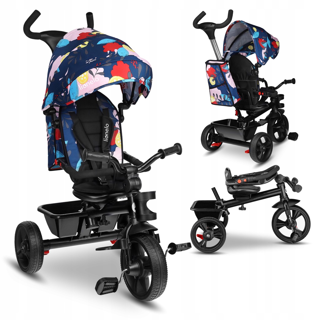 

Велосипед трехколесный Lionelo Haari Blue navy