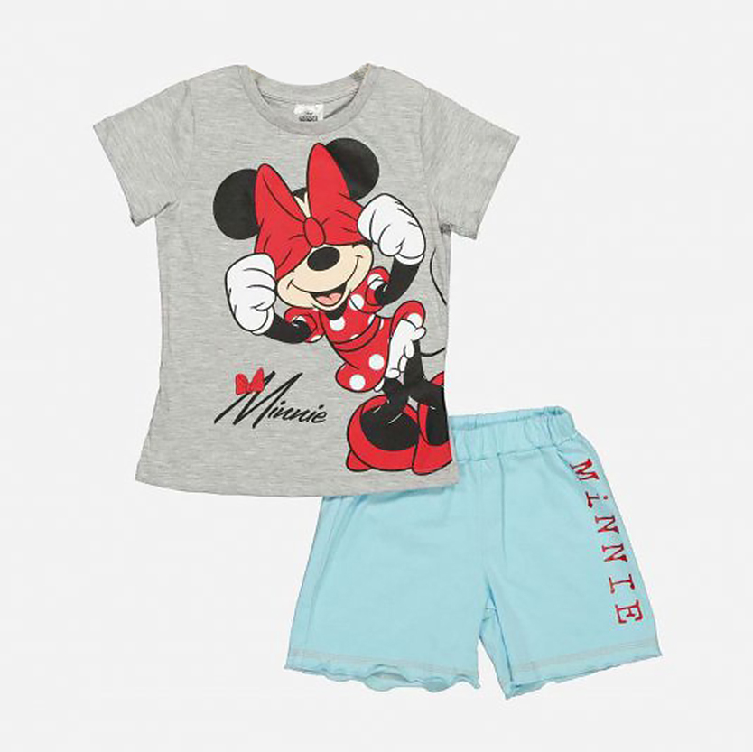 

Костюм (футболка + шорты) Disney Minni Mouse MN18066 110 см Серо-бирюзовый (8691109889409)