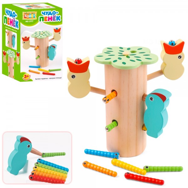 

Деревянная игрушка WOODY MD 2917 Накорми птенца (BAM006166)