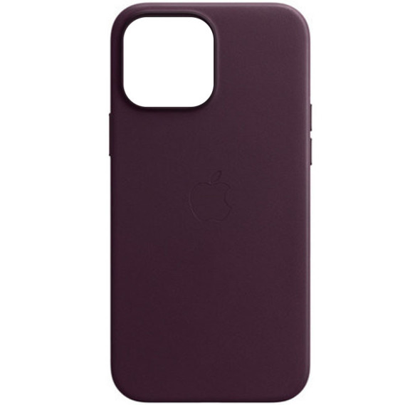 

Кожаный чехол Leather Case (AAA) для Apple iPhone 13 (6.1") (Бордовый)