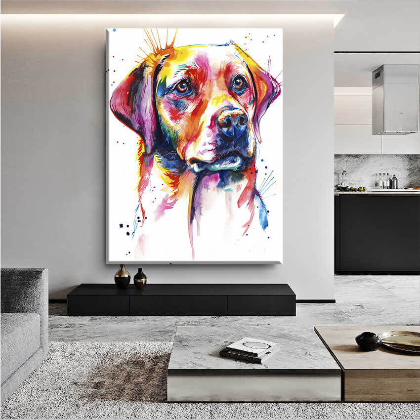 

Картина на холсте Животные Watercolor Labrador 50х65 см.