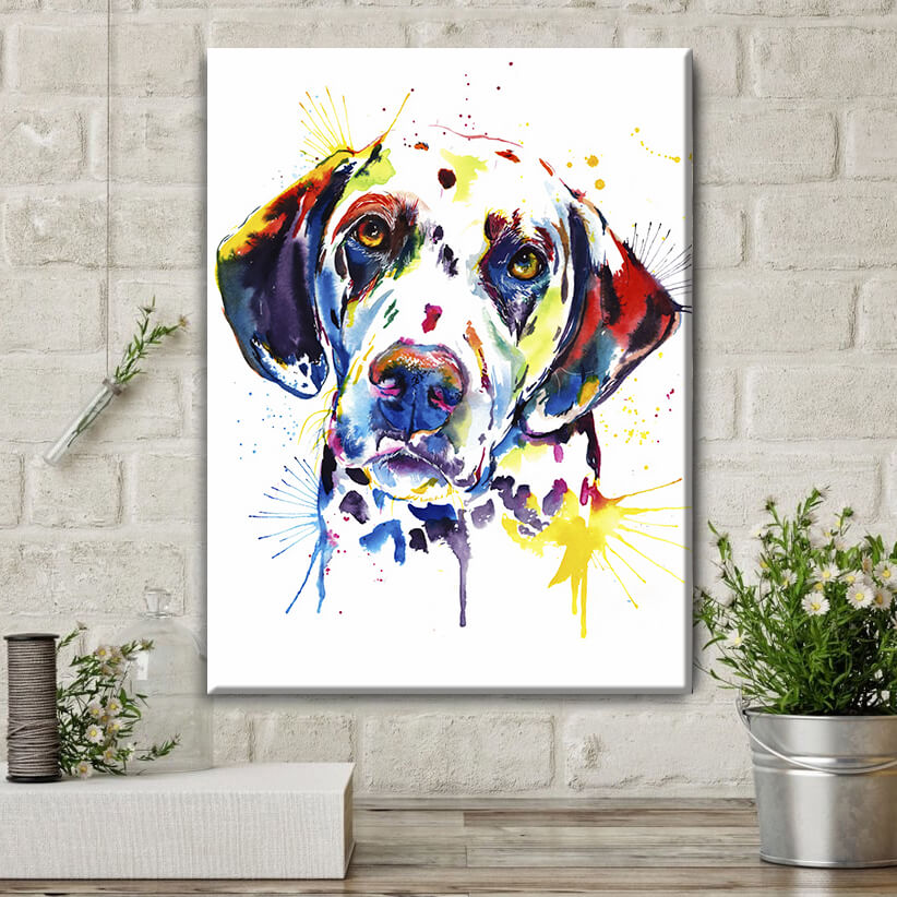 

Картина на холсте Животные Watercolor Dolmatian 45х60 см.
