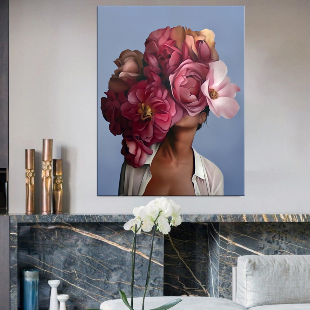

Картина на холсте Для дома Flower Red 90х120 см.