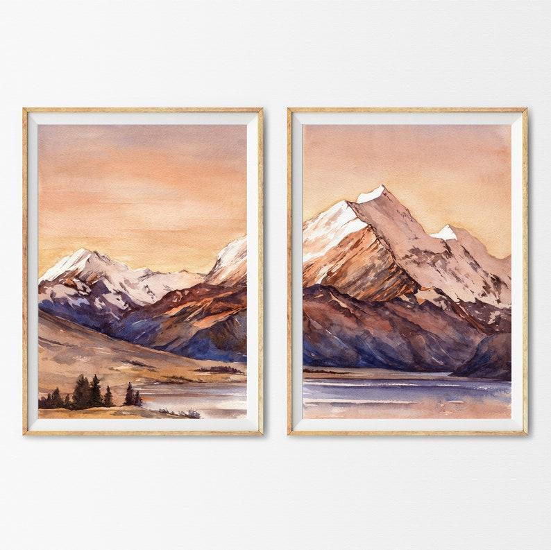 

Постер Mountain watercolor формат А3 NEHILO