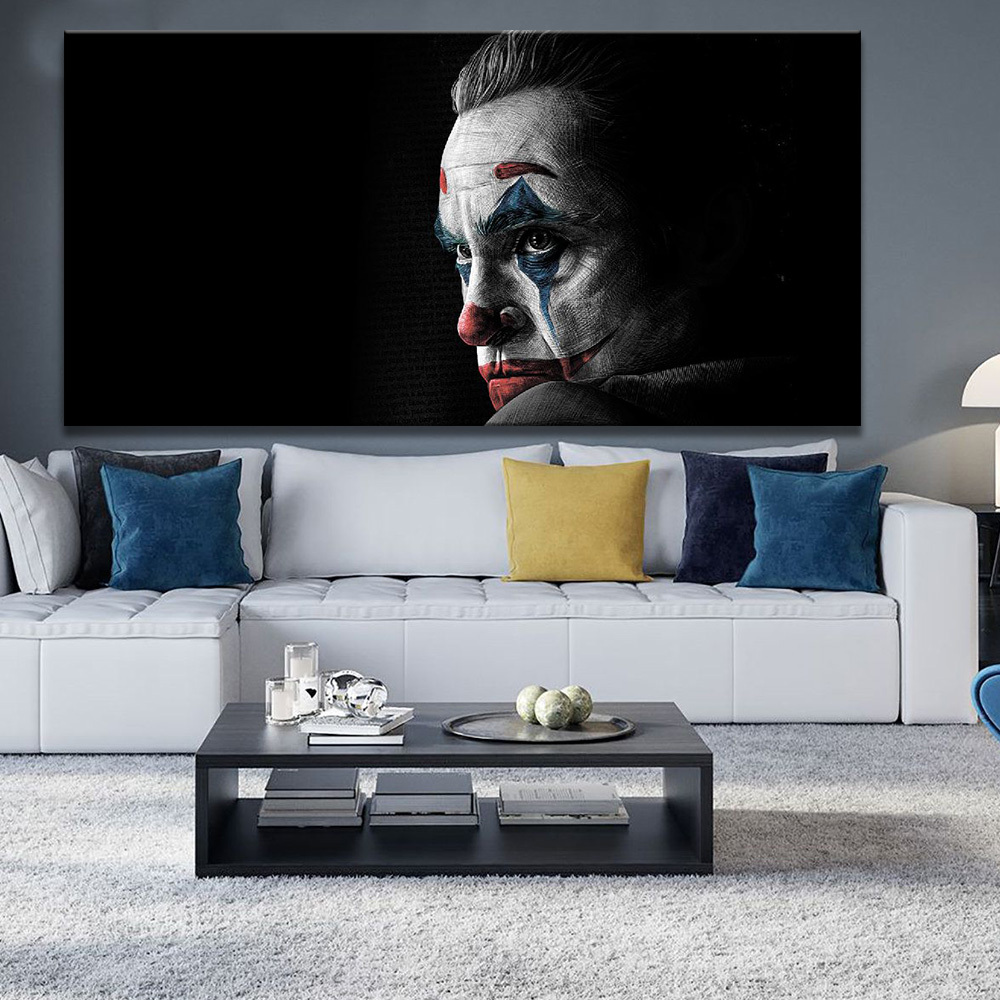 

Картина на холсте Фильмы/сериалы Joker Black 70х140 см.